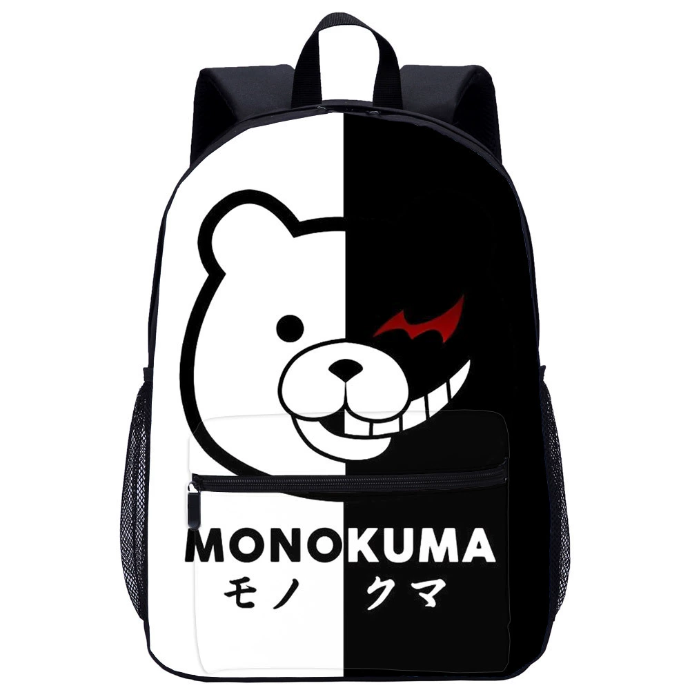 [Учебный рюкзак Danganronpa школьный рюкзак 17 дюймов большой вместимости с принтом 3D]
