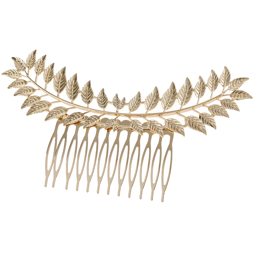 Fashion Leaf Alloy Hollow Out Hair Combs display picture 1