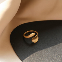 韩国东大门同款戒指女气质简约时尚个性小众设计交错食指指环戒子