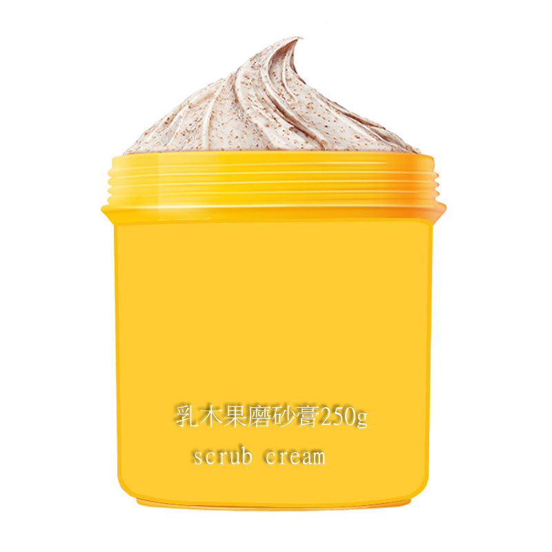 雪膚凝乳木果磨砂膏抖音快手煙酰胺去雞皮去角質清潔貼牌代發加工