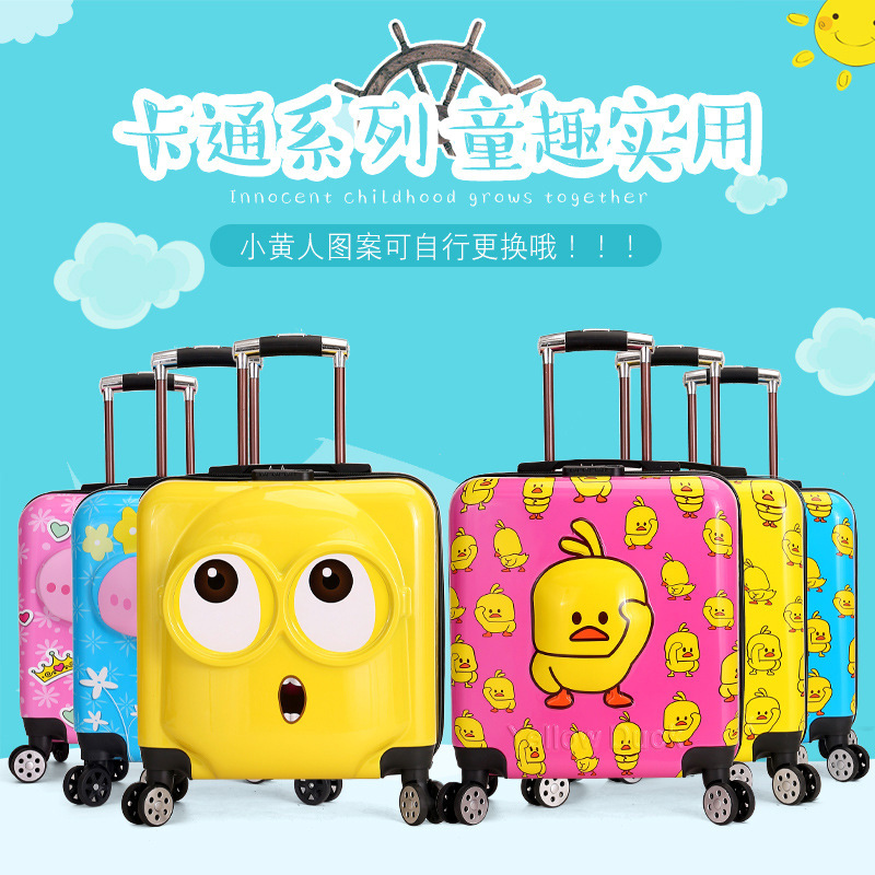 18 inch 20 customized Boarding case children Cartoon trunk 2020 new pattern men and women Universal wheel pull rod suitcase