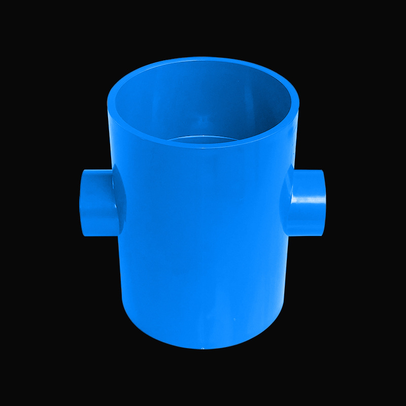 PVC异径四通变径四通塑料给水管配件异径接头农田灌水水产养殖|ru