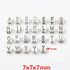 DIY retro zinc alloy jewelry accessories 26 English letters, European large holes and beads for sale