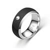 Ring, fashionable smart mobile phone stainless steel, European style, wholesale