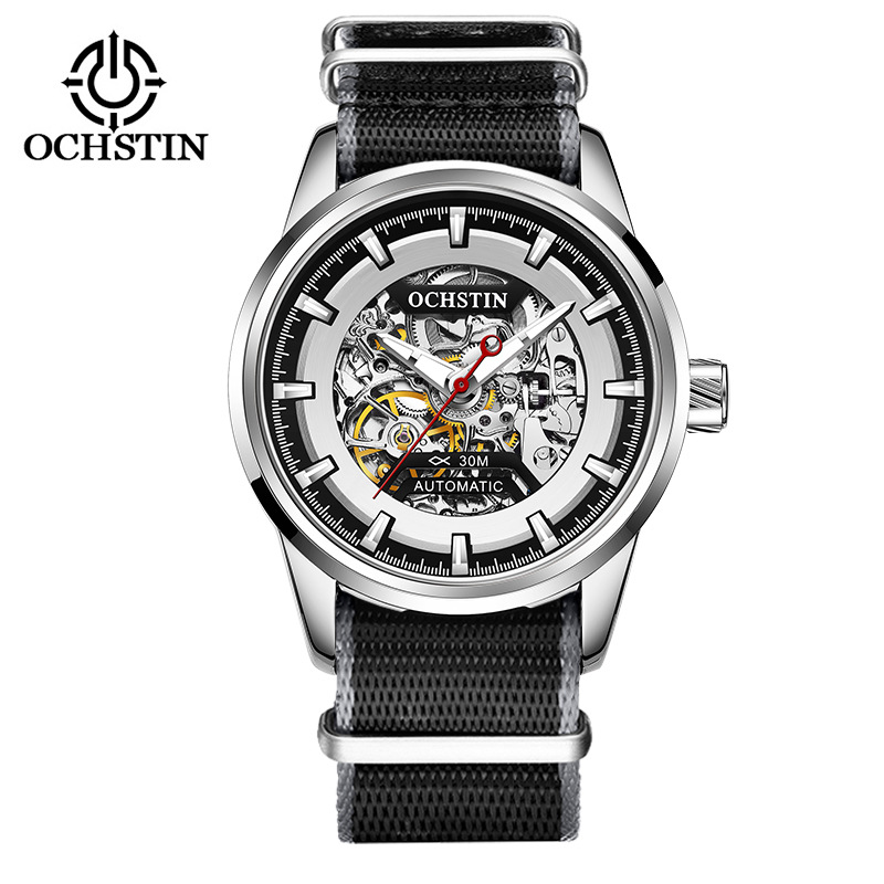 正品ochstin奥古斯登商务机械男表休闲全自动镂空夜光机械表批发|ms