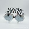 Birthday glasses new love Happy Birthday birthday party glasses holiday carnival props