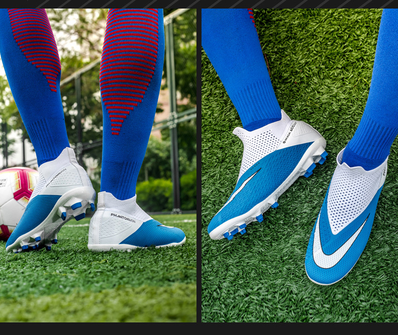 Calzini da calcio nuovi High Bang Flying in maglia soprascarpe per ragazzi e ragazze AG unghie lunghe in pelle piedi giovani studenti sportivi_voghion.com