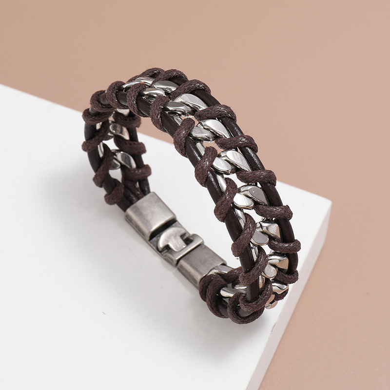Woven  Personality Punk Style Chain Bracelet display picture 5