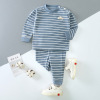 神婴宝宝 Children's thermal underwear, keep warm velvet trousers, set for boys, children's clothing, long sleeve, autumn, wholesale