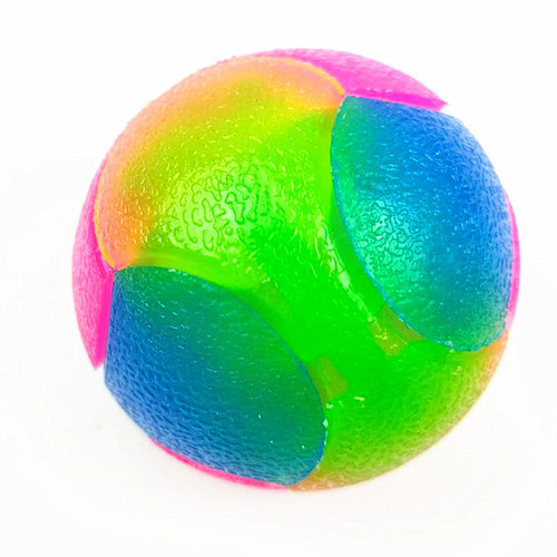 Yiwu factory's hot-selling, high-elasticity dog toy ball: small dog & Teddy pet-friendly glowing bouncy ball