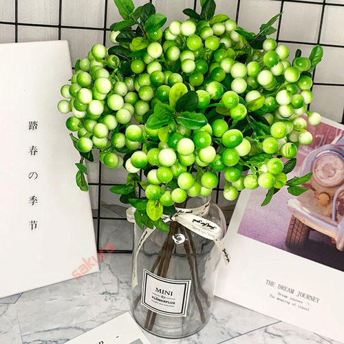 Factory direct sales of artificial berries, artificial flowers, soft decoration design, European style decorations