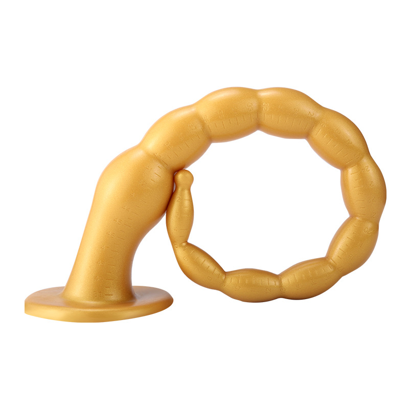 Silicone Extended Beaded Anal Plug