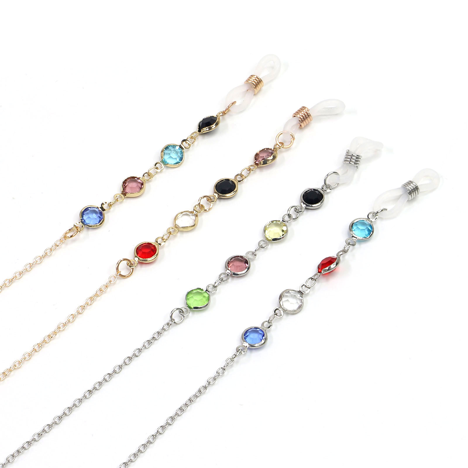 20g Weight Metal Material Gold, Silver Color Korean Color Diamond Chain Sunglasses Chain Myopia Glasses College Style Glasses Rope Glasses Hanging Chain Wholesale Nihaojewelry 6