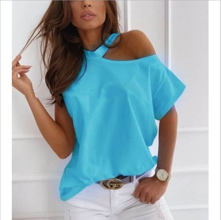 Women's T-shirt Short Sleeve T-shirts Patchwork Hollow Out Casual Fashion Solid Color display picture 6