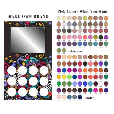 Cross border Foreign trade Europe and America Selling 12 colour DIY Random Assemble Cosmetics Eye shadow Pearl CD Eye shadow