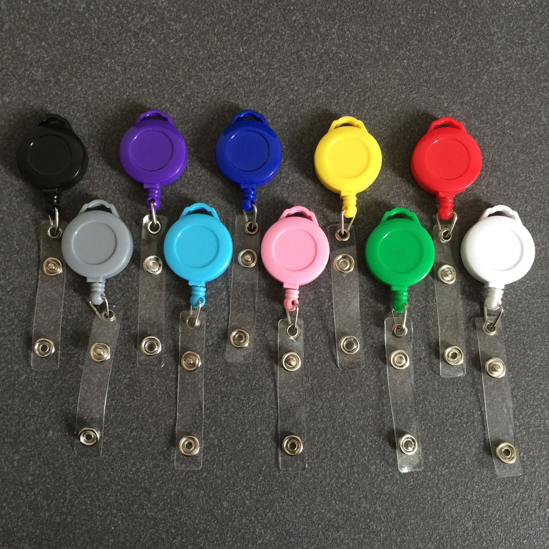 厂家定制易拉扣胸牌证件卡套扣1.0挂绳易拉得工作牌多色伸缩扣|ms