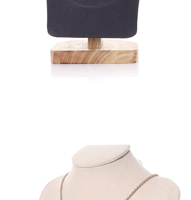 Fashion Geometric Solid Wood Jewelry Rack display picture 4