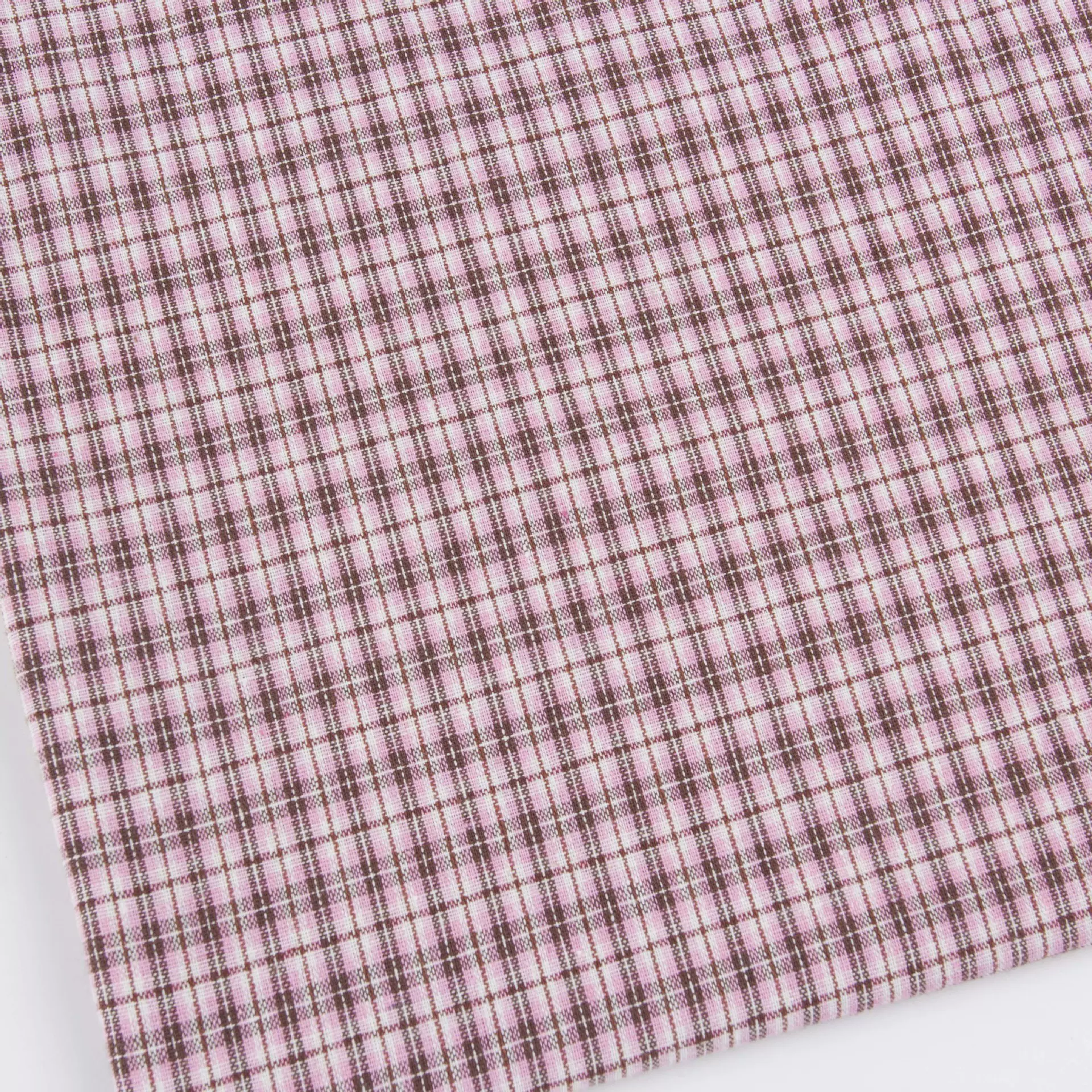 现货 21S棉色织提花格子布 学院风制服面料 衬衫连衣裙童装面料