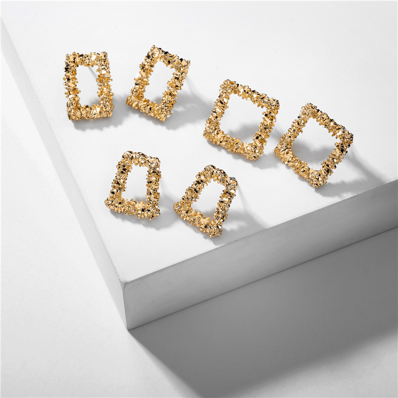 Fashion New Environmentally Friendly Alloy 3 Pairs Geometric Earring Set display picture 1