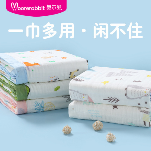 Wholesale baby gauze bath towels for all seasons, newborn cotton edged soft blankets, children's quilts and blankets