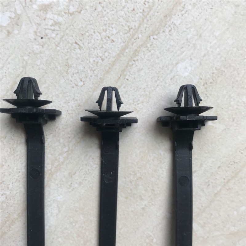 插销式圆盘扎带 7*170mm汽车专用扎带 杉树头扎线带 螺纹头扎带