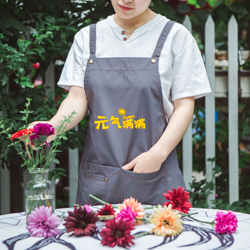 Cocina simple personalidad creativa moda adulto pareja delantal Halter de los hombres Ropa trabajo ajustable antifouling