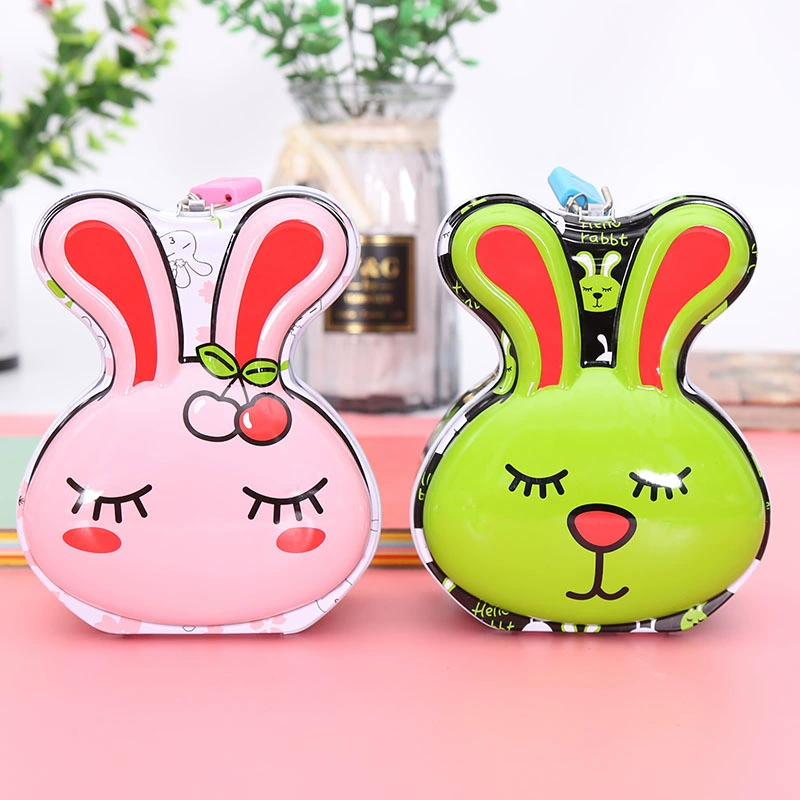 Креативная мультяшная Копилка жести креативный милый детский нулевой кошелек с замком подарки для начальной школы