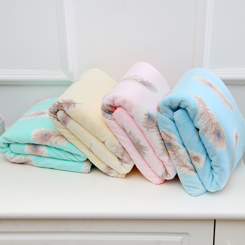 丽芙A类珊瑚绒印花加厚吸水毛巾浴巾 礼品定制洗澡大毛巾厂家批发|ru