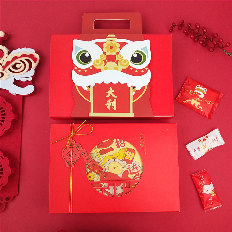 2026新年礼盒大高档蛋黄酥牛轧糖雪花酥包装盒创意饼干盒子糖果盒