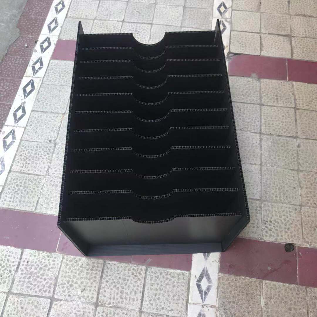 广东珠海防静电深圳pp空心板刀卡 黑色塑胶万通板隔板 易装难脱
