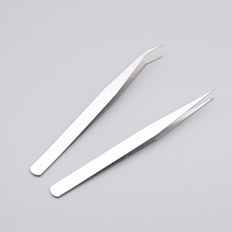 DIY jewelry accessories manual drilling special tools straight elbow tweezers clip small things art decorative tweezers