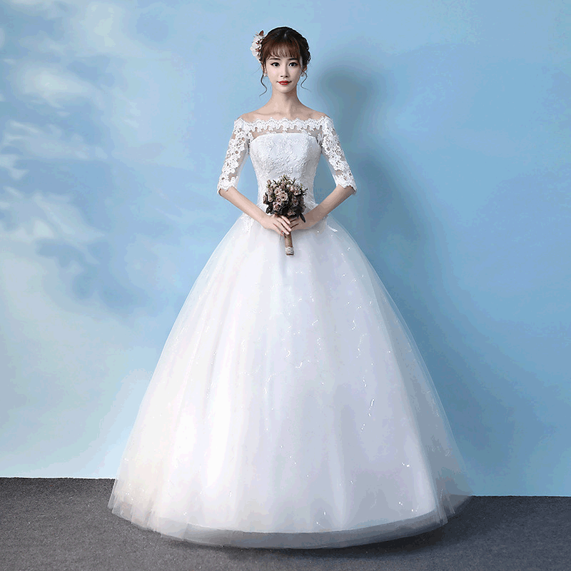 Long wedding dress