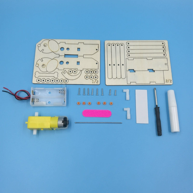 Electric materials set for students for crawling, mechanical constructor, DIY, mini experiment