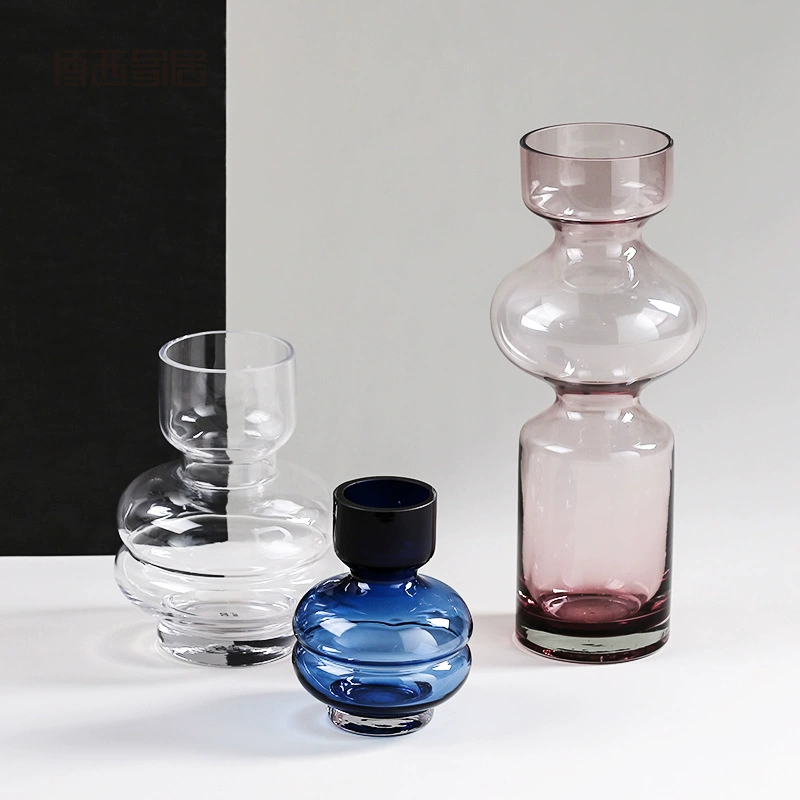 Glass geometric decorations, home decor, simple and elegant design