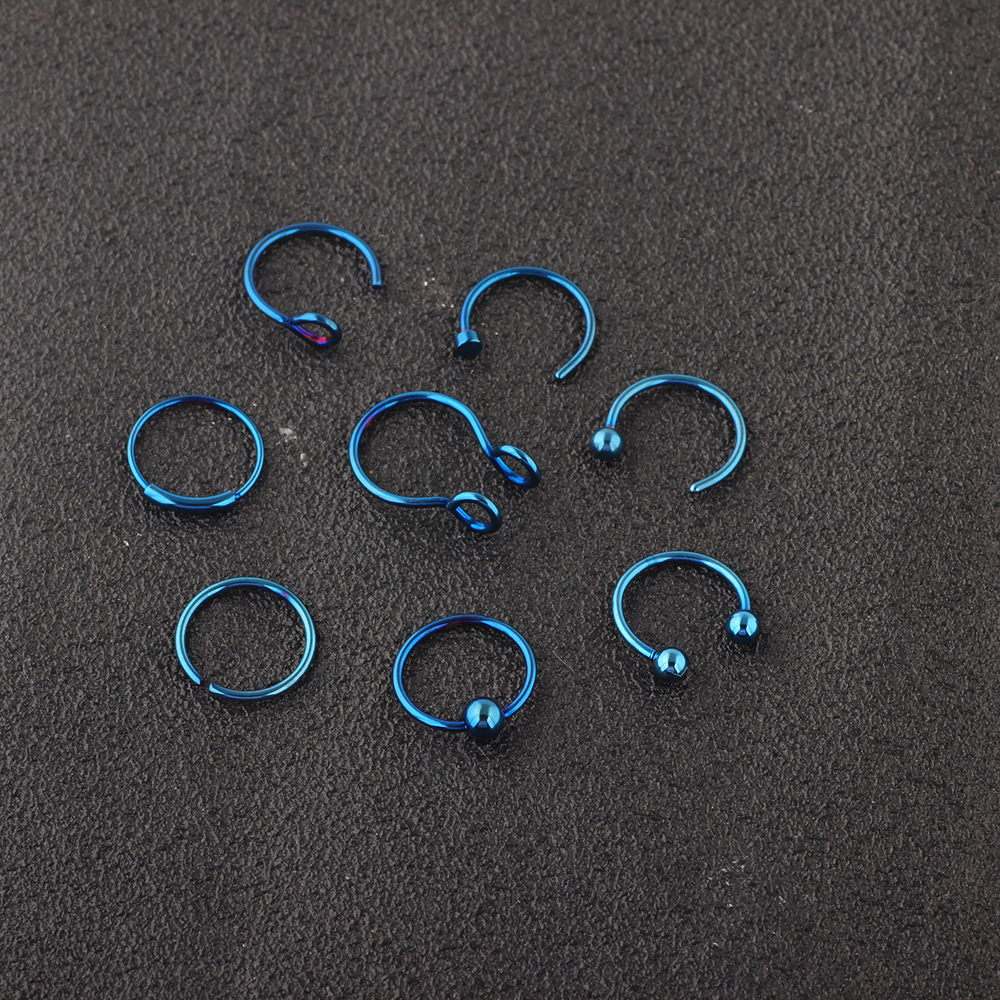 Labret piercing jewelry detail image