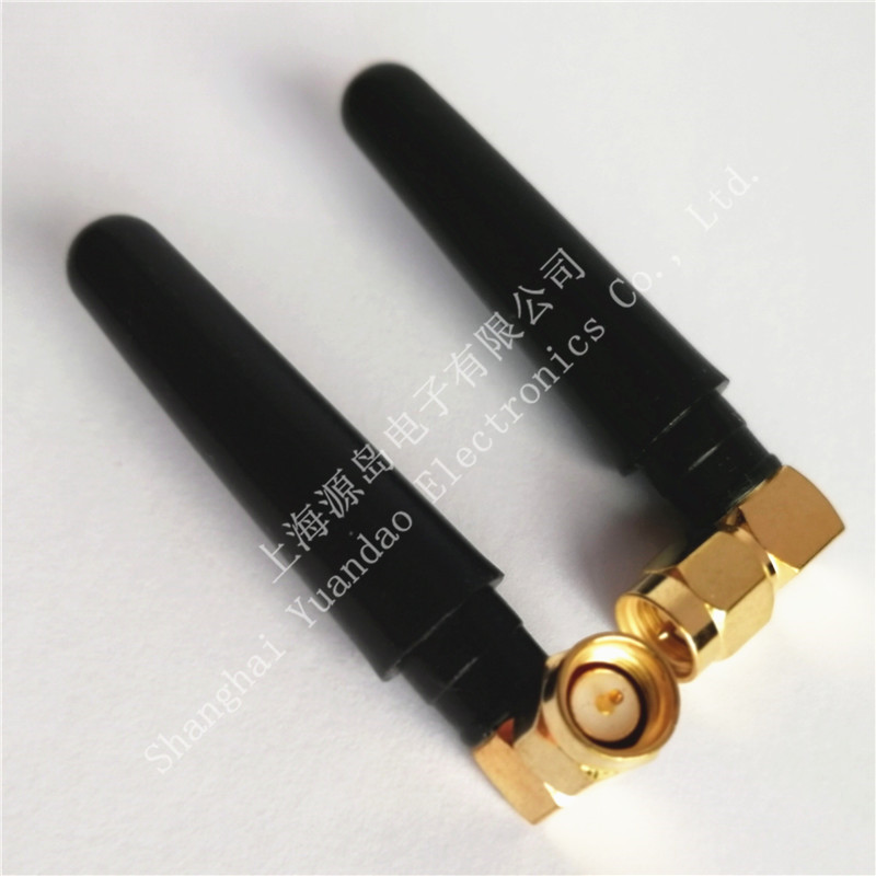 厂家直销GSM模块天线SMA内螺内针弯头小辣椒5厘米棒状胶套橡皮