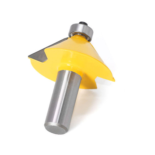 45 degree bevel knife 1/2 handle 12 handle woodworking milling cutter engraving machine head 45 degree chamfering knife chamfering head