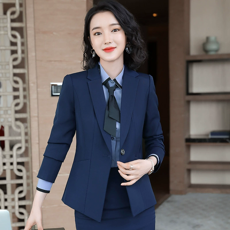 Black autumn demi-season set, classic suit jacket, overall, plus size, fitted