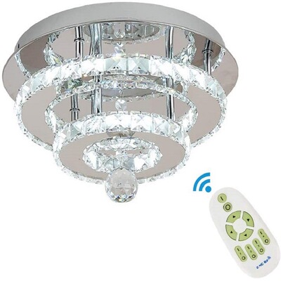 厂家过道灯LED圆形水晶吸顶灯走廊灯现代简约入户玄关阳台灯具