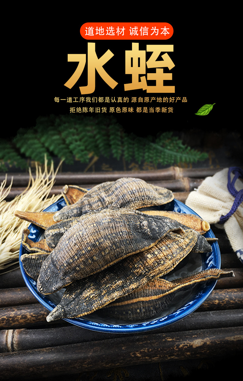 Dried Leech Shui Zhi 水蛭 Whole Dried Hirudo Nipponica Traditional Chinese Herb 500g key features