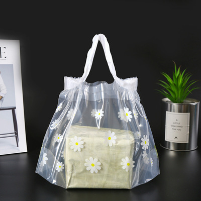 抽繩外賣女童裝衣服裝店束口手提袋子化妝品禮品塑料袋子批發定制