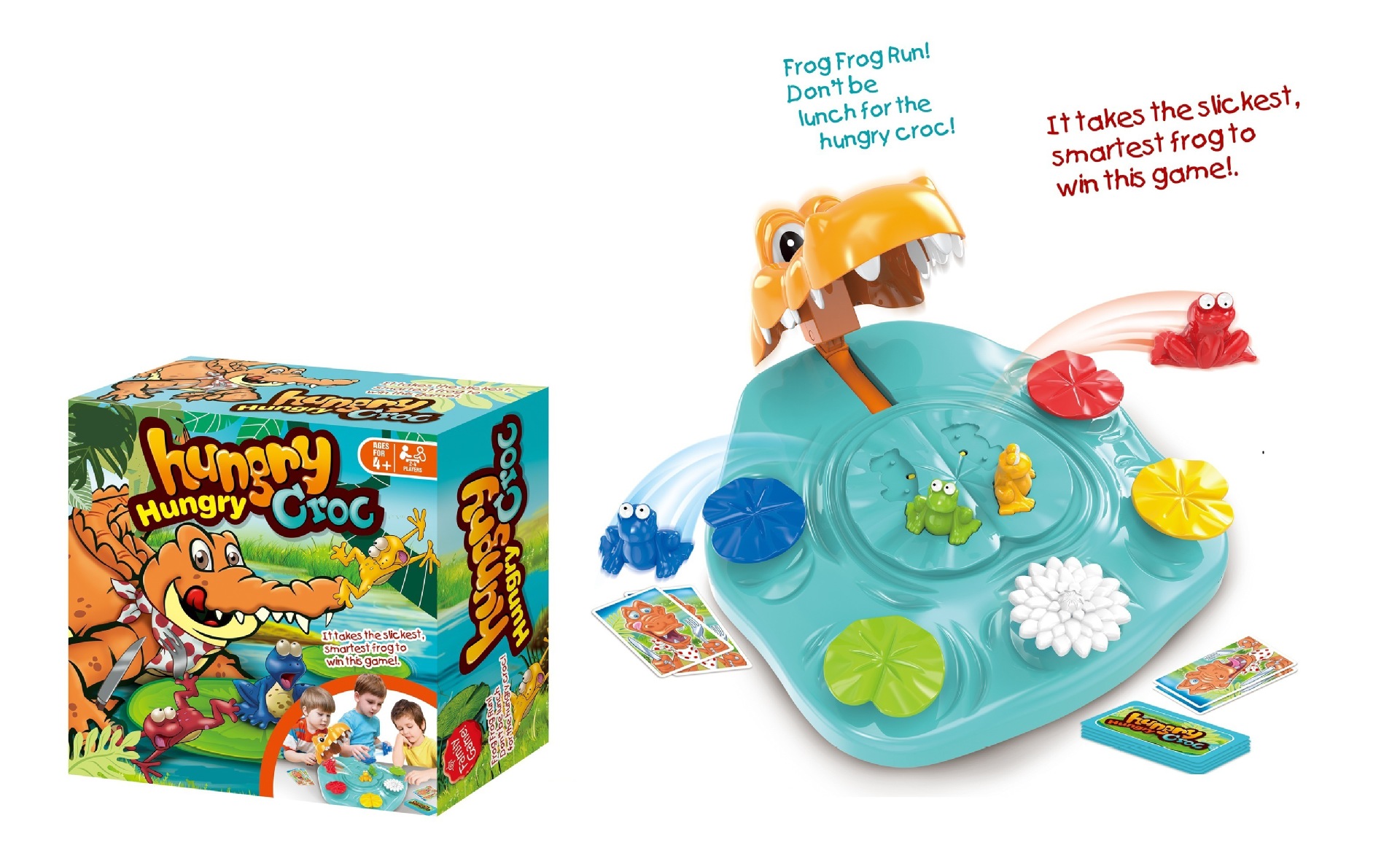 新款鳄鱼食青蛙互动游戏玩具 新奇特儿童亲子玩具桌面GAME智教