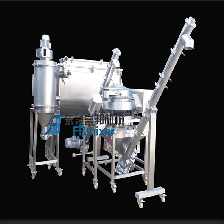 东莞市厂家供应食品粉体卧式螺带混合机，不锈钢316螺带混合机