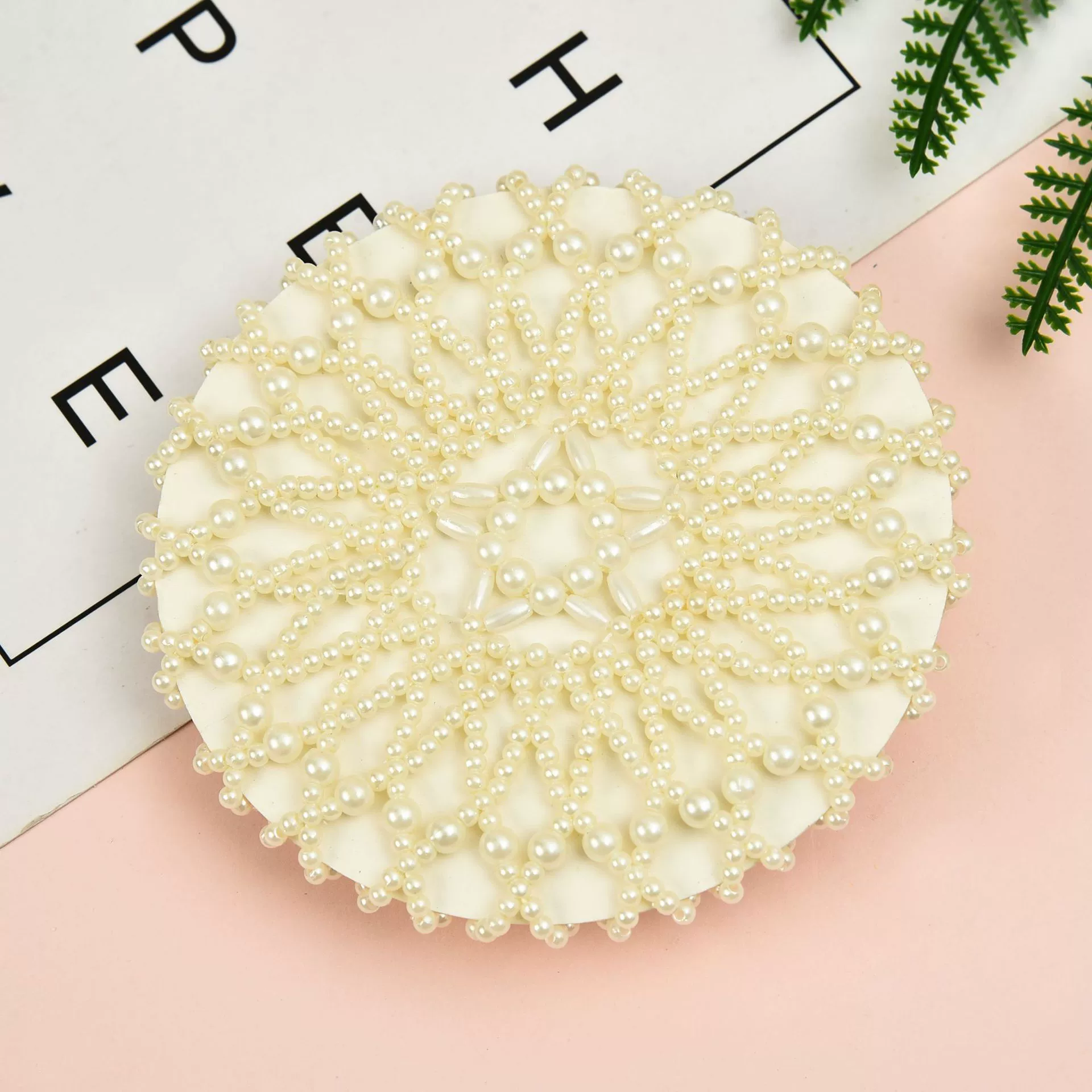 Корейский стиль модный простой ручной работы жемчуг бриллиант эластичная вязаная сетка для волос Балет Танец танцор карман для волос