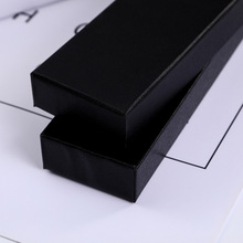 黑色鋼筆盒紙質天地蓋筆盒 簽字筆盒圓珠筆盒學生文具盒logo