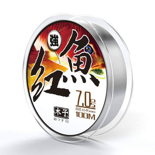 木子100米红鱼尼龙线台钓海钓 路亚子线主线透明尼龙鱼线渔具批发