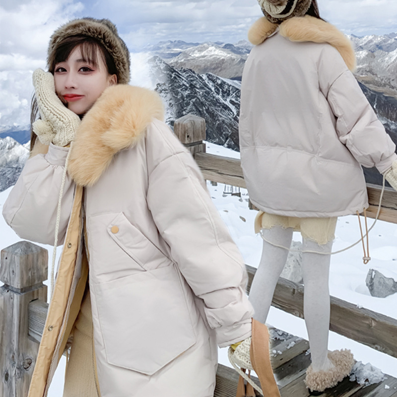 羽绒服中长款2020年冬季新款女韩版宽松加厚小个子时尚外套潮|ms