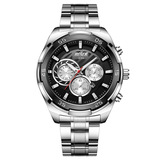 保西尼 Водонепроницаемые спортивные мужские часы, механический модный календарь, швейцарские часы, (Трансграничная торговля)