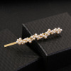 Hairgrip from pearl, hairpins, crab pin, hair accessory, wholesale, diamond encrusted