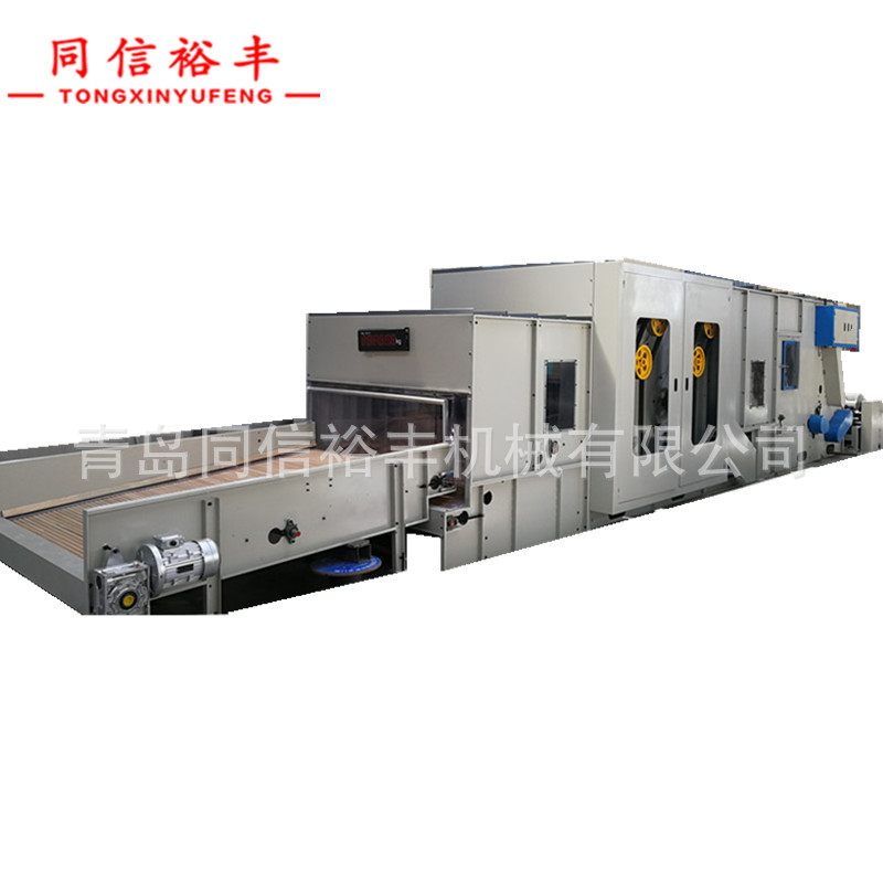 供应彩色针刺无纺布起绒无纺布、展会地毯生产线